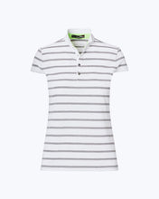 Load image into Gallery viewer, Striped Cap-Sleeve Polo