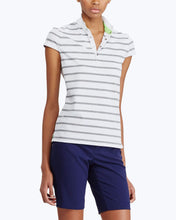 Load image into Gallery viewer, Striped Cap-Sleeve Polo