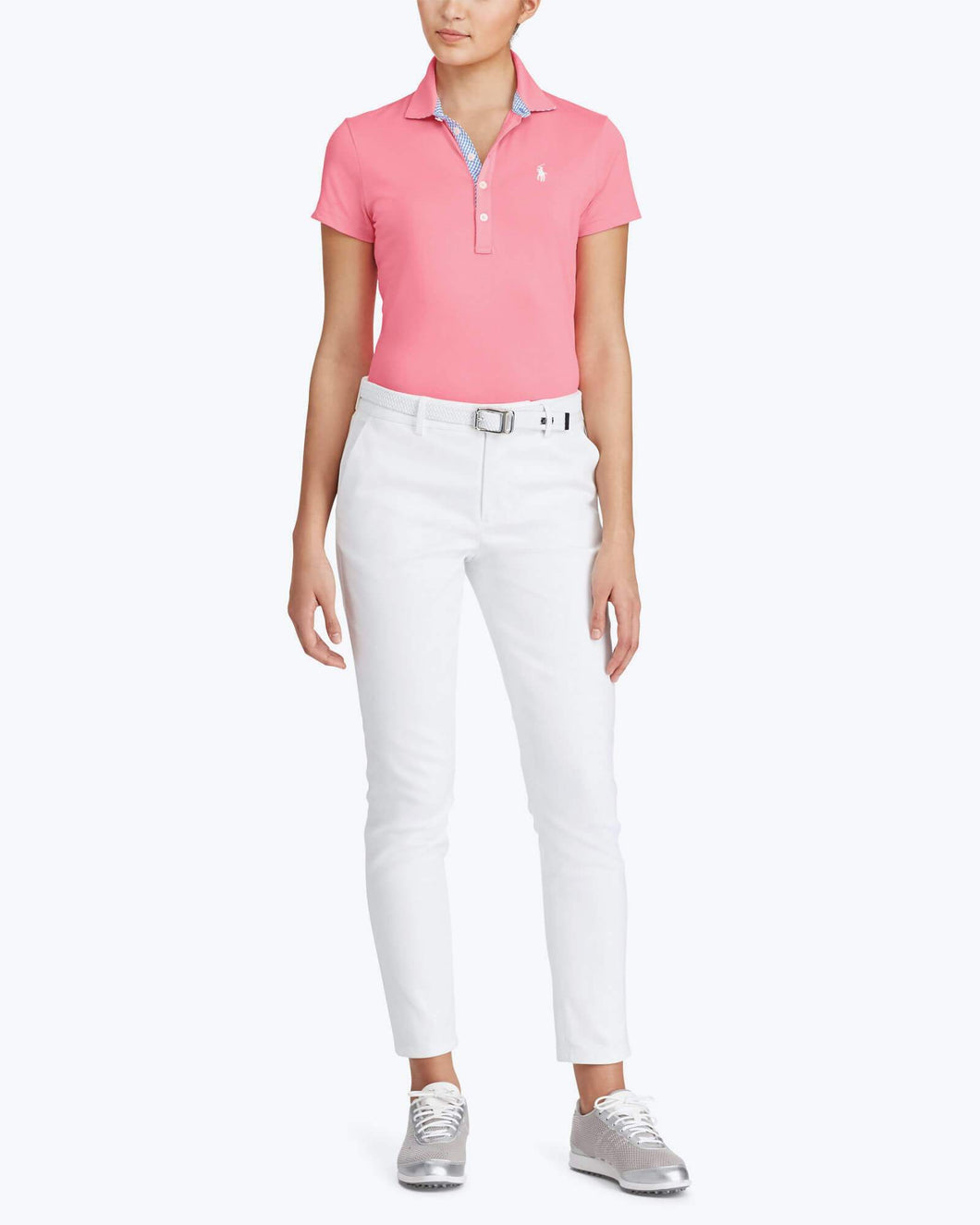 Tailored Fit Mesh-Panel Polo